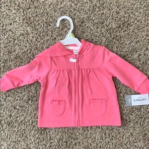 NWT Carter’s 0-3 month hoodie